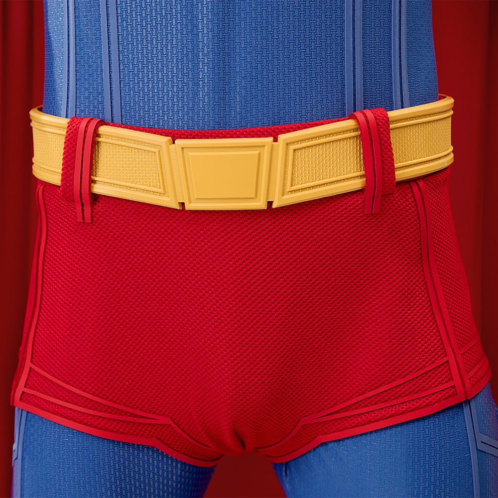 Authentic Superman Costume - Clark Kent Full - Body Suit for Halloween Cosplay - Coscosmos