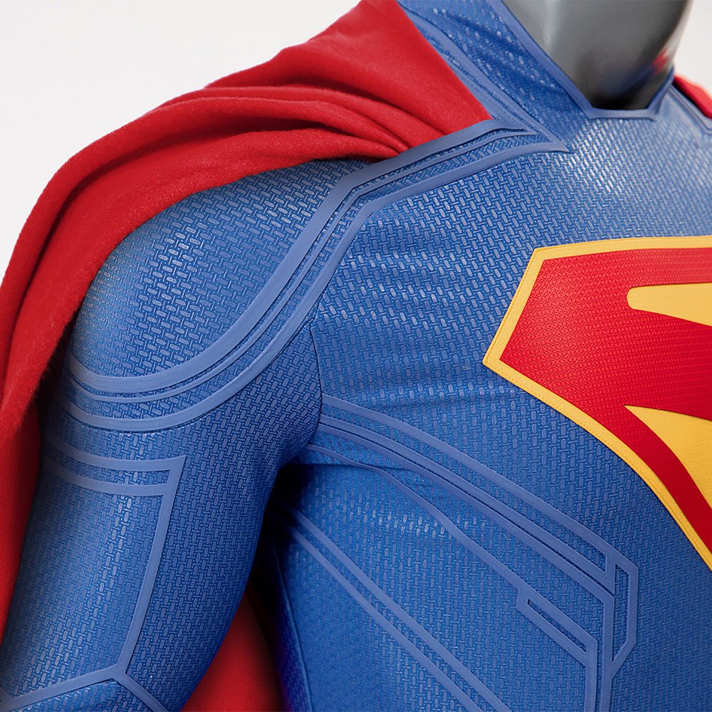 Authentic Superman Costume - Clark Kent Full - Body Suit for Halloween Cosplay - Coscosmos