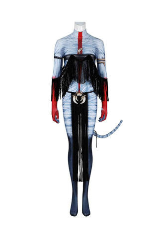 Avatar: Fire and Ash - Varang Costume Set, Ash Clan Chieftain Full Bodysuit - Coscosmos