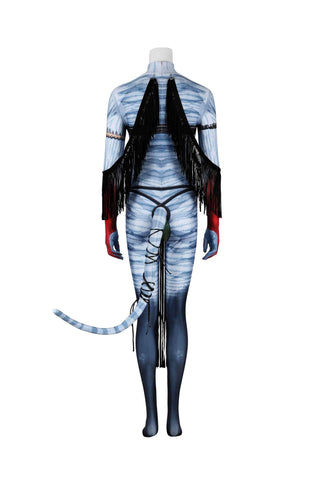 Avatar: Fire and Ash - Varang Costume Set, Ash Clan Chieftain Full Bodysuit - Coscosmos