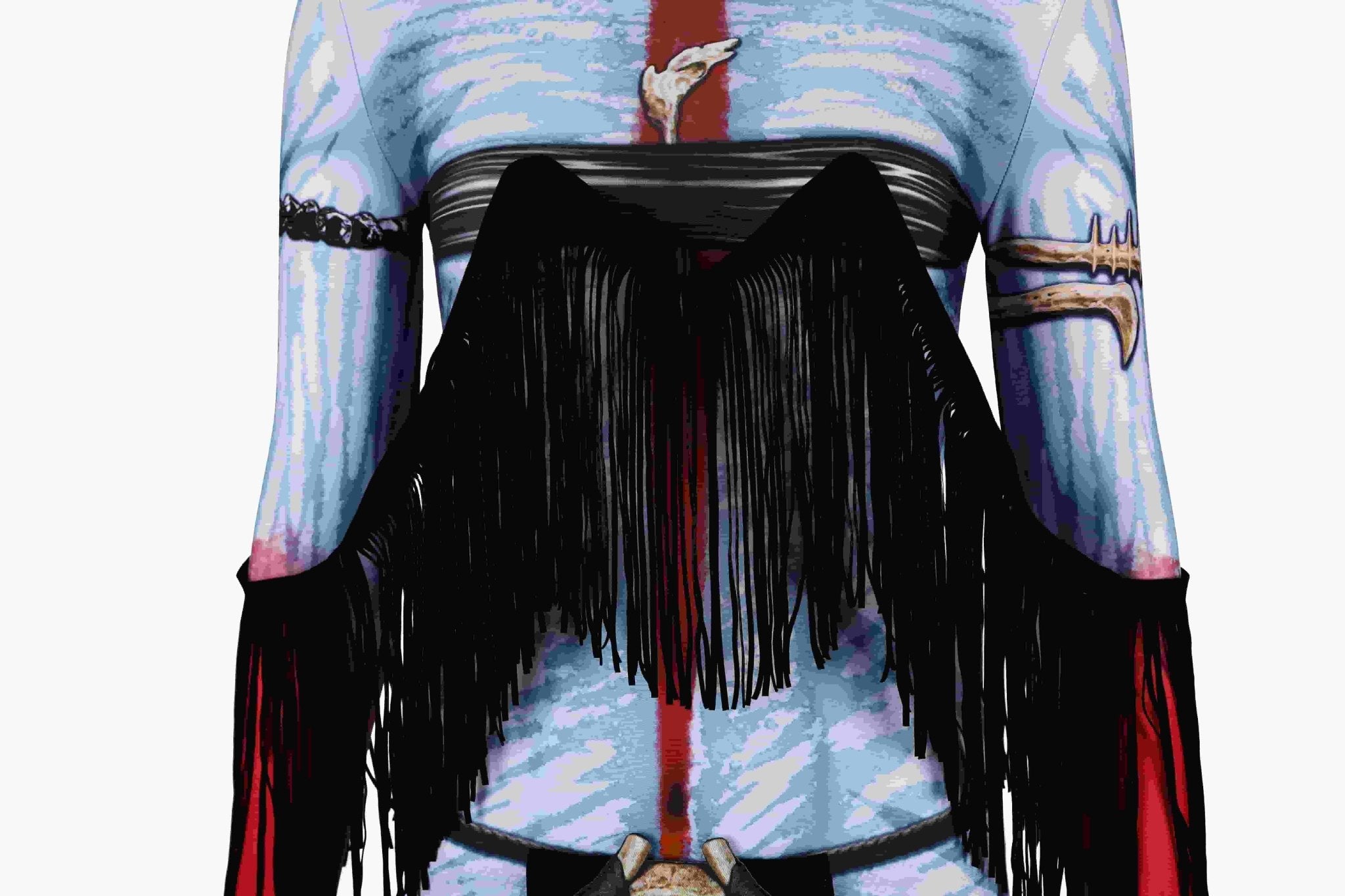 Avatar: Fire and Ash - Varang Costume Set, Ash Clan Chieftain Full Bodysuit - Coscosmos