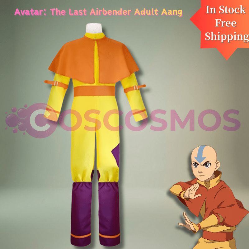 Avatar: The Last Airbender Aang Costume - Complete Bumi - Anon Cosplay Outfit - Coscosmos