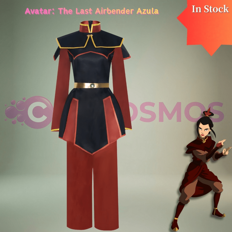 Avatar: The Last Airbender Azula Cosplay Costume Full Set - Fire Nation Princess Outfit - Coscosmos