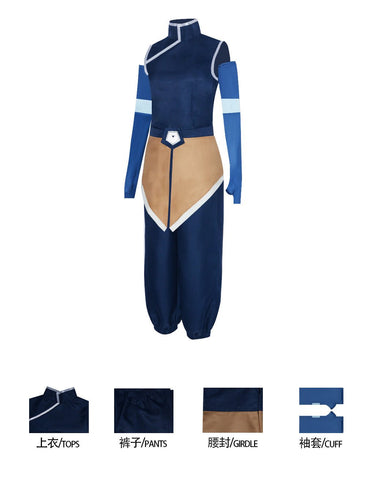 Avatar: The Last Airbender Cosplay Costume - Full Set Collection of Aang, Zuko, Katara, Toph, Azula, Korra, Tylee & Mako - Coscosmos