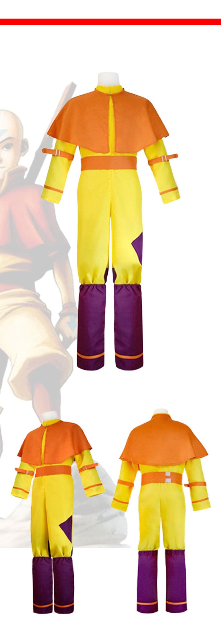 Avatar: The Last Airbender Cosplay Costume - Full Set Collection of Aang, Zuko, Katara, Toph, Azula, Korra, Tylee & Mako - Coscosmos