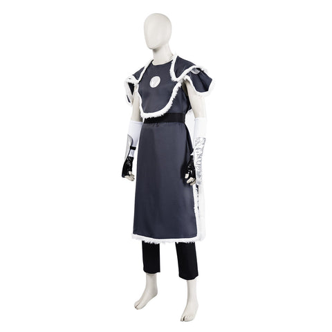 Avatar The Last Airbender Legend of Korra Sokka Cosplay Costume Set - Complete Outfit with Cape, Top, Robe, Waistband, Arm Guards, Gloves - Coscosmos