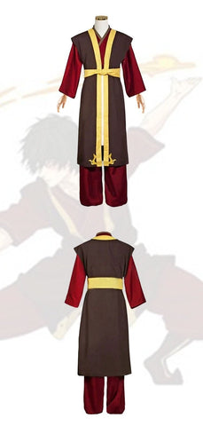 Avatar: The Last Airbender Prince Zuko Full - Length Cosplay Costume Outfit - Coscosmos