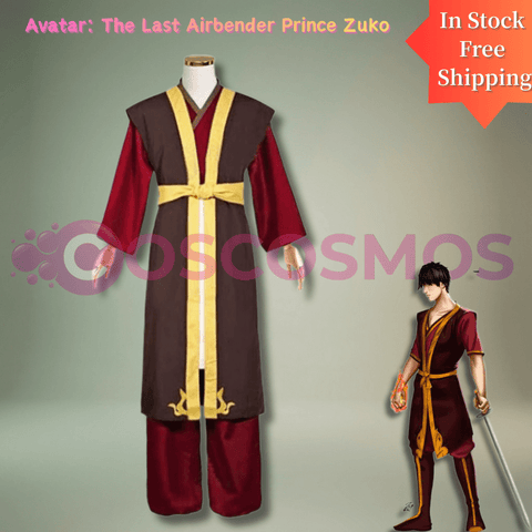 Avatar: The Last Airbender Prince Zuko Full - Length Cosplay Costume Outfit - Coscosmos