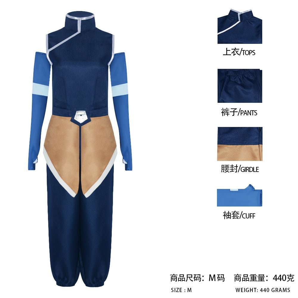 Avatar: The Last Airbender & The Legend of Korra Cosplay Costume - Official Style Korra Outfit Full Set - Coscosmos