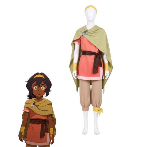 Avatar The Legend of Korra Pavi Earth Kingdom Cosplay Costume - Coscosmos