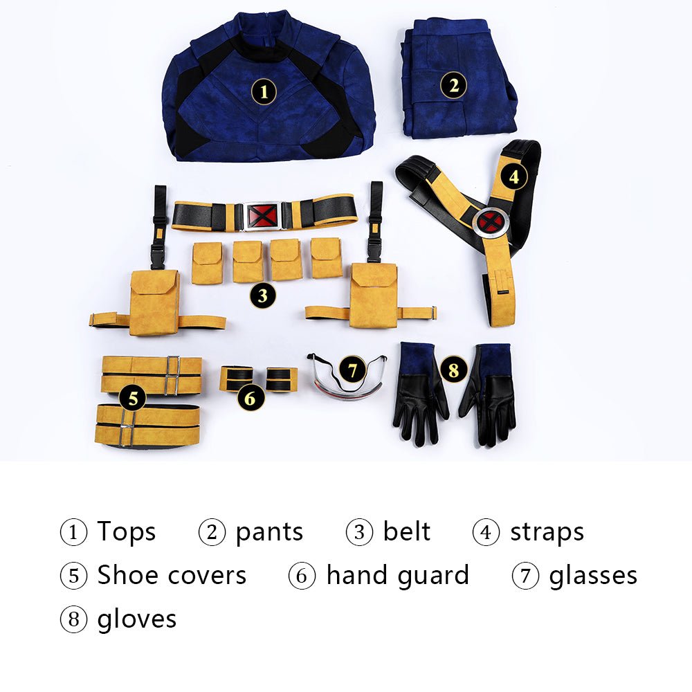 Avengers: Doomsday Cyclops Full Set Cosplay Costume - Coscosmos