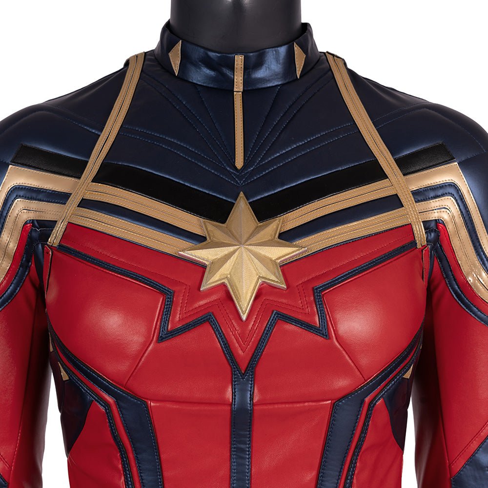Avengers Endgame Captain Marvel Cosplay Costume - Premium Quality Movie Replica - Coscosmos
