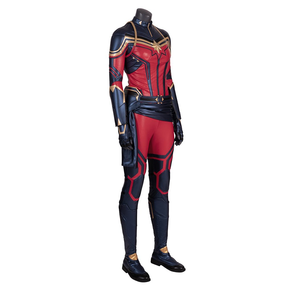Avengers Endgame Captain Marvel Cosplay Costume - Premium Quality Movie Replica - Coscosmos
