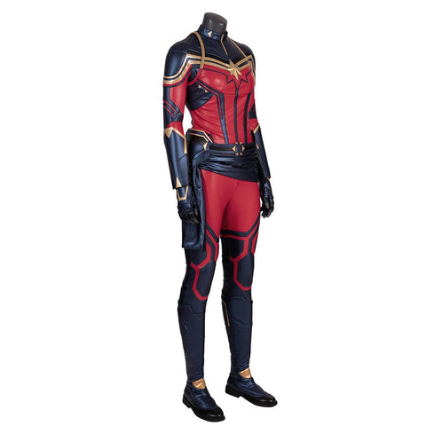 Avengers Endgame Captain Marvel Cosplay Costume - Premium Quality Movie Replica - Coscosmos
