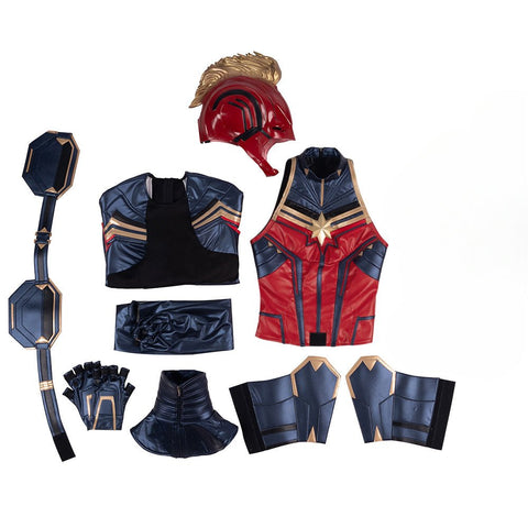 Avengers Endgame Captain Marvel Cosplay Costume - Premium Quality Movie Replica - Coscosmos