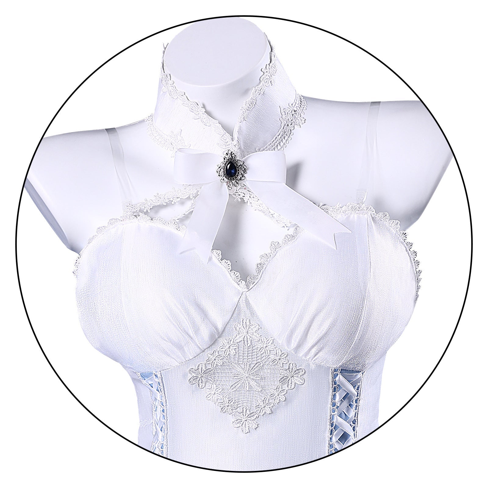 Azur Lane Cheshire Oath Wedding Dress Cosplay Costume - Coscosmos