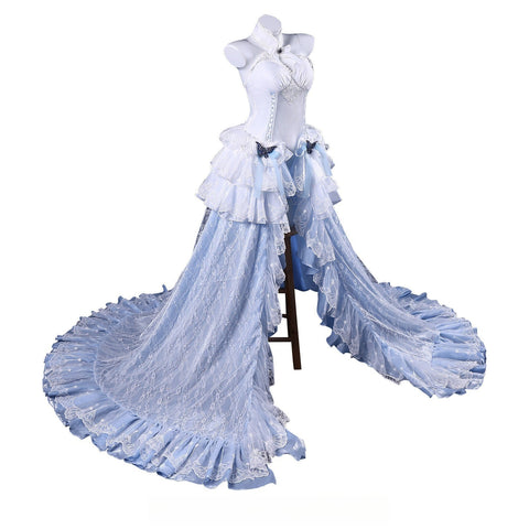 Azur Lane Cheshire Oath Wedding Dress Cosplay Costume - Coscosmos