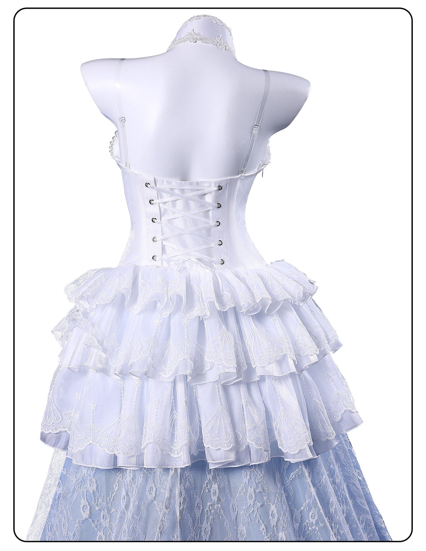 Azur Lane Cheshire Oath Wedding Dress Cosplay Costume - Coscosmos