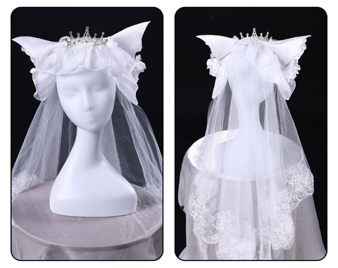 Azur Lane Cheshire Oath Wedding Dress Cosplay Costume - Coscosmos