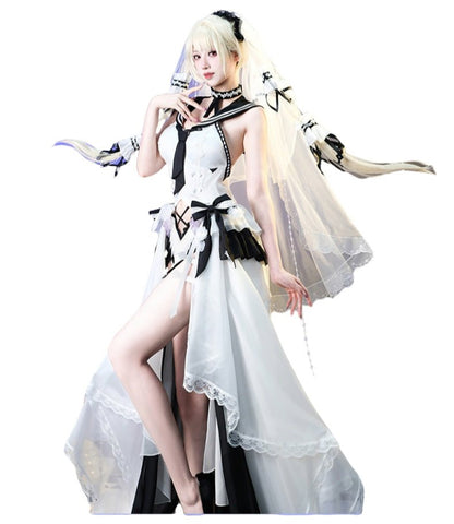 Azur Lane Cosplay Costume "Dressing Up as a Lady" Formidable Cosplay Outfit Women's Game Full Set - Coscosmos