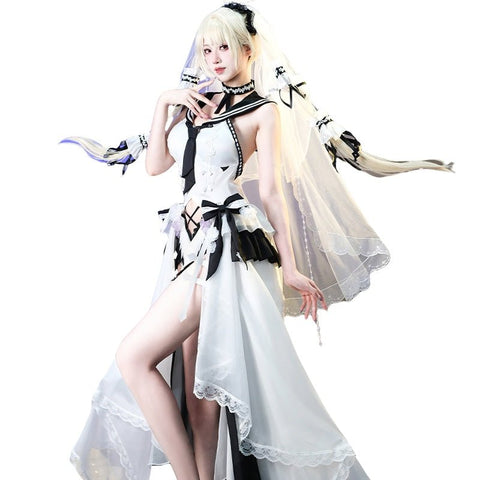 Azur Lane Cosplay Costume "Dressing Up as a Lady" Formidable Cosplay Outfit Women's Game Full Set - Coscosmos