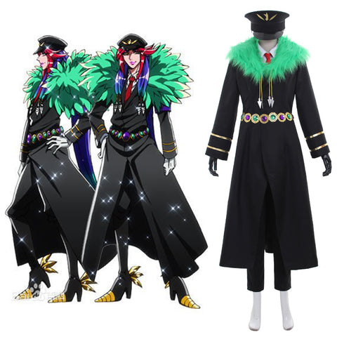 Black and White Moritatsu Three-Leaf Pheasant Cosplay Costume