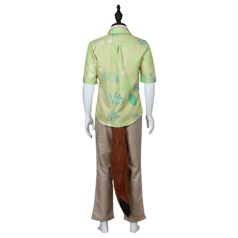 Zootopia Fox Nick Wilde Cosplay Uniform Full Set - Complete Halloween Suit with Ears and Tail