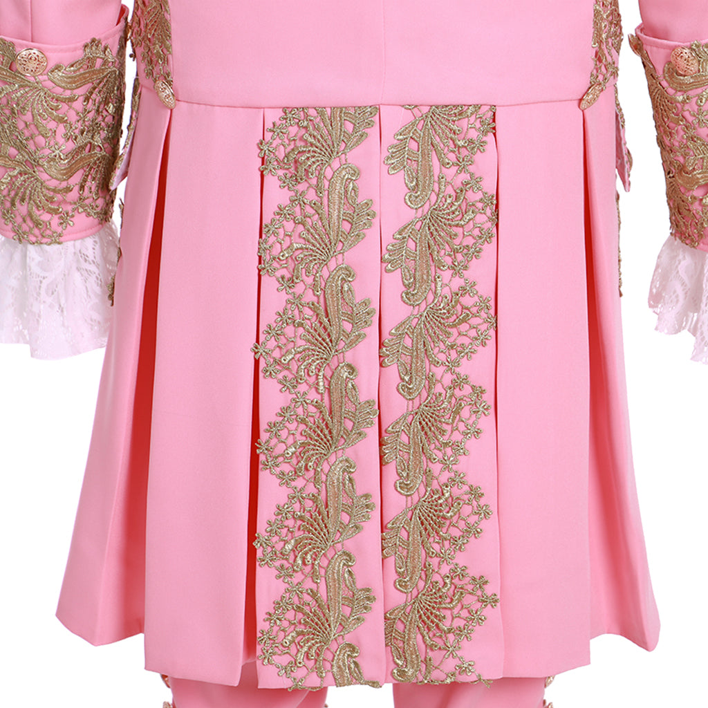 18th Century Men’s Colonial Rococo Suit - Pink Regency Court Outfit