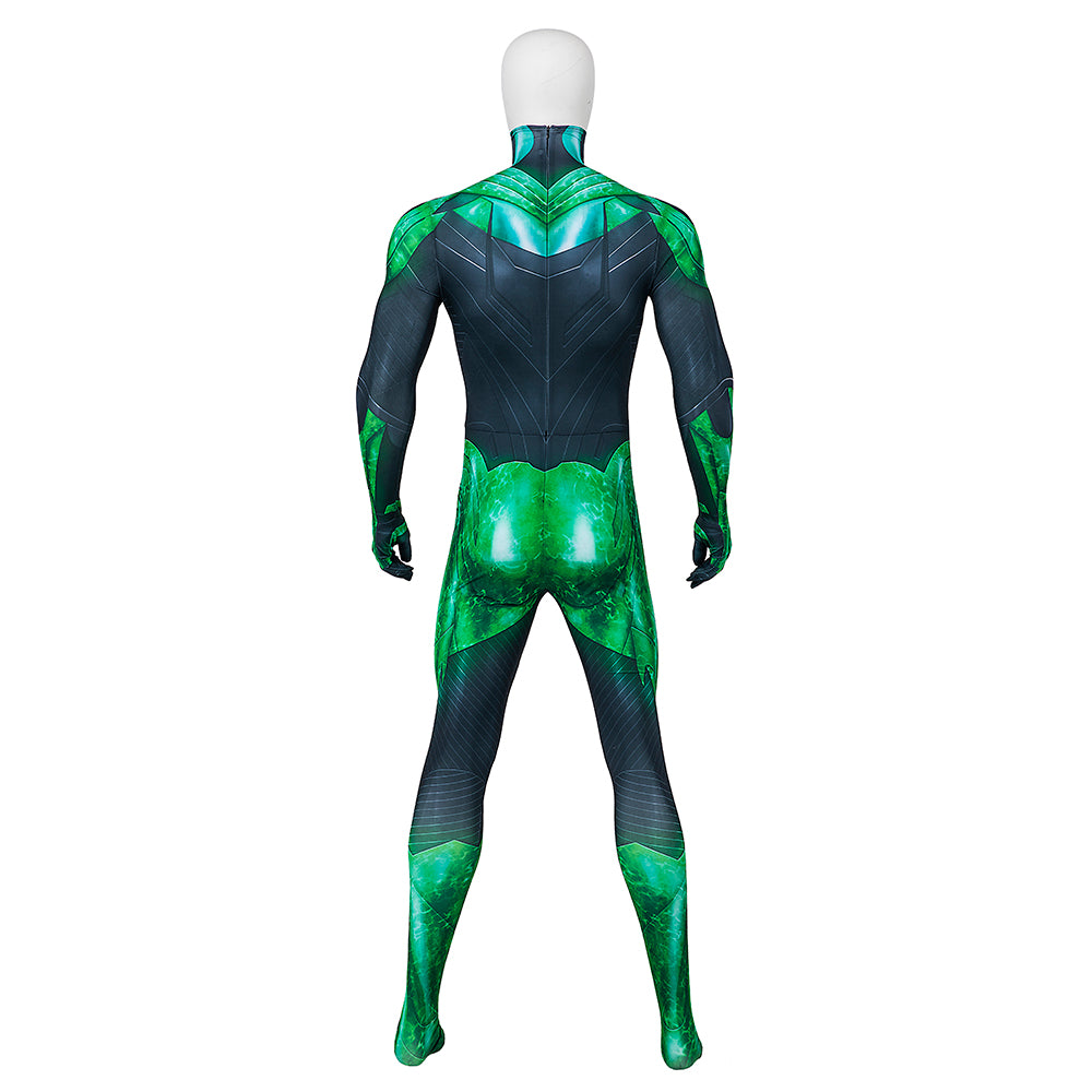 Game Suicide Squad Kill the Justice League Green Lantern Cosplay Bodysuit - Halloween Costume