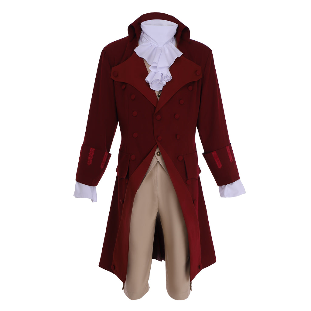 Hamilton Aaron Burr Cosplay Costume - Colonial Aristocrat Suit | Coscomos Men Medieval Series