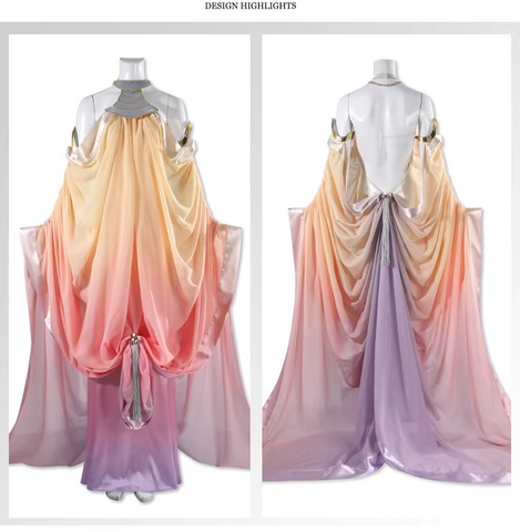 Star Wars Episode II Attack of the Clones Padmé Amidala Cosplay Costume Movie Full Set Outfit