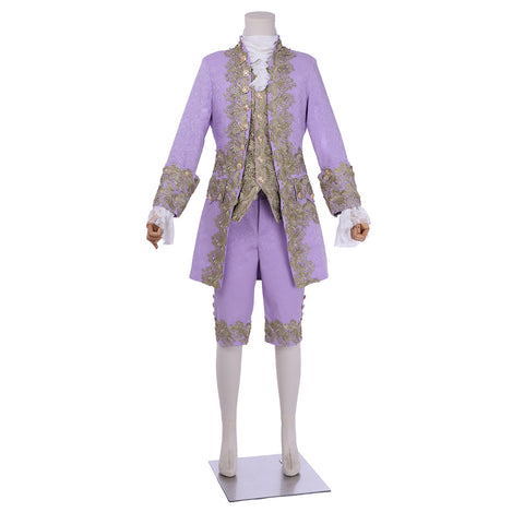 Purple 18th Century Rococo Men's Costume - Marie Antoinette Inspired | Coscomos Medieval Series