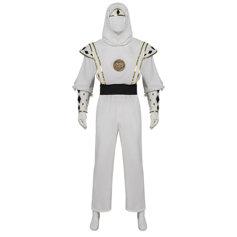 Mighty Morphin Power Rangers Tommy Oliver White Ranger Ninja Cosplay Costume