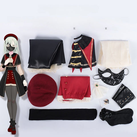 BanG Dream! Nyamu, Mortis,Timoris, Saori, Hatsuha Full Cosplay Costume - Authentic Anime Outfit - Coscosmos