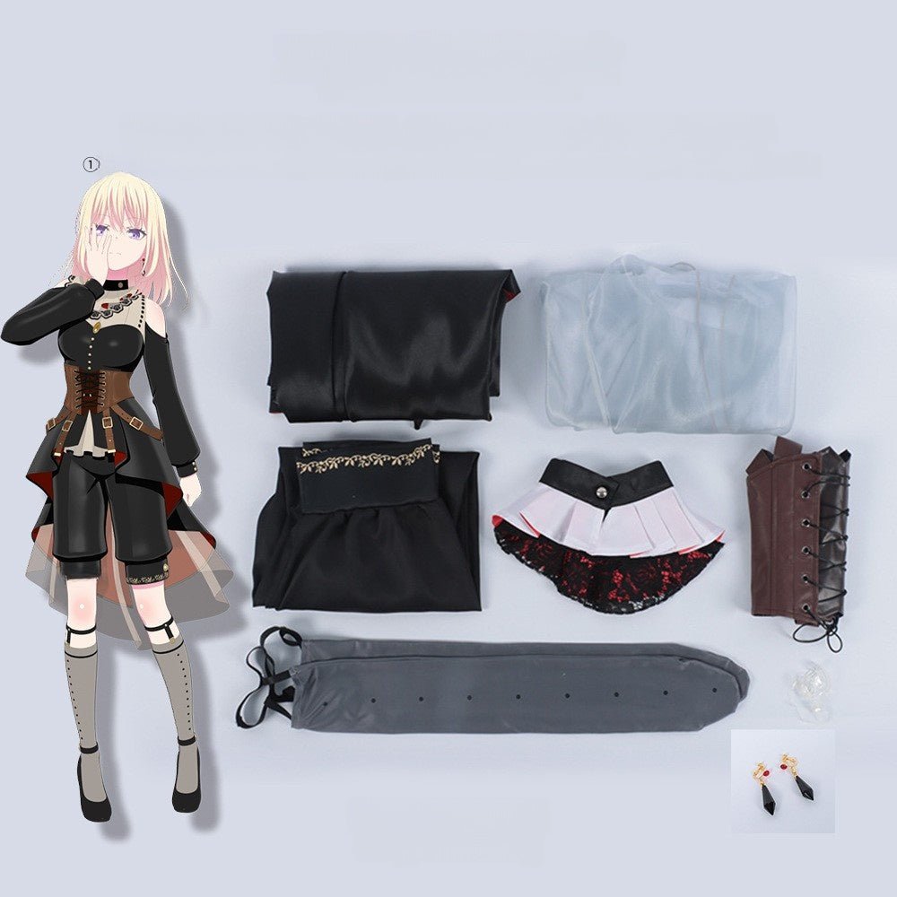 BanG Dream! Nyamu, Mortis,Timoris, Saori, Hatsuha Full Cosplay Costume - Authentic Anime Outfit - Coscosmos