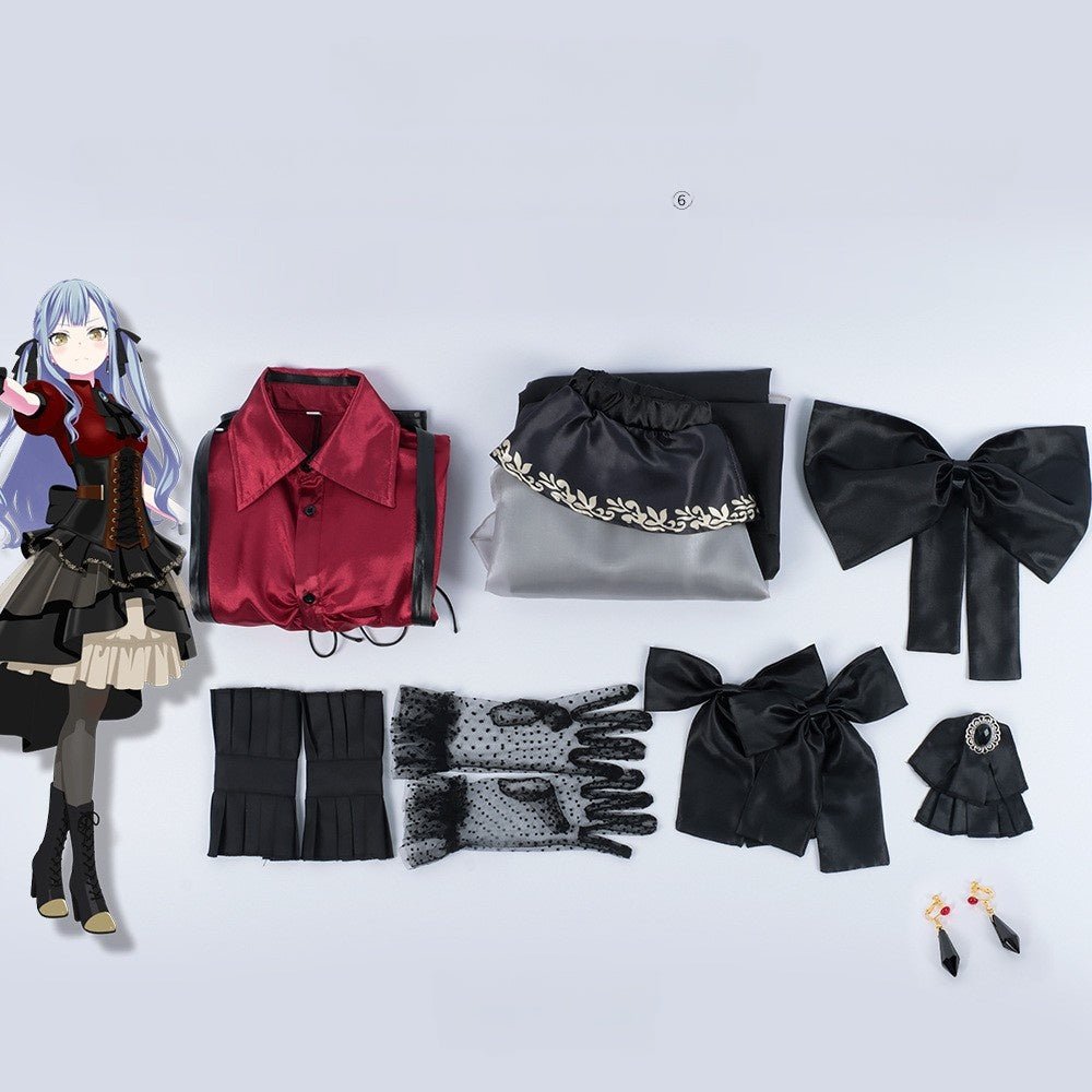 BanG Dream! Nyamu, Mortis,Timoris, Saori, Hatsuha Full Cosplay Costume - Authentic Anime Outfit - Coscosmos
