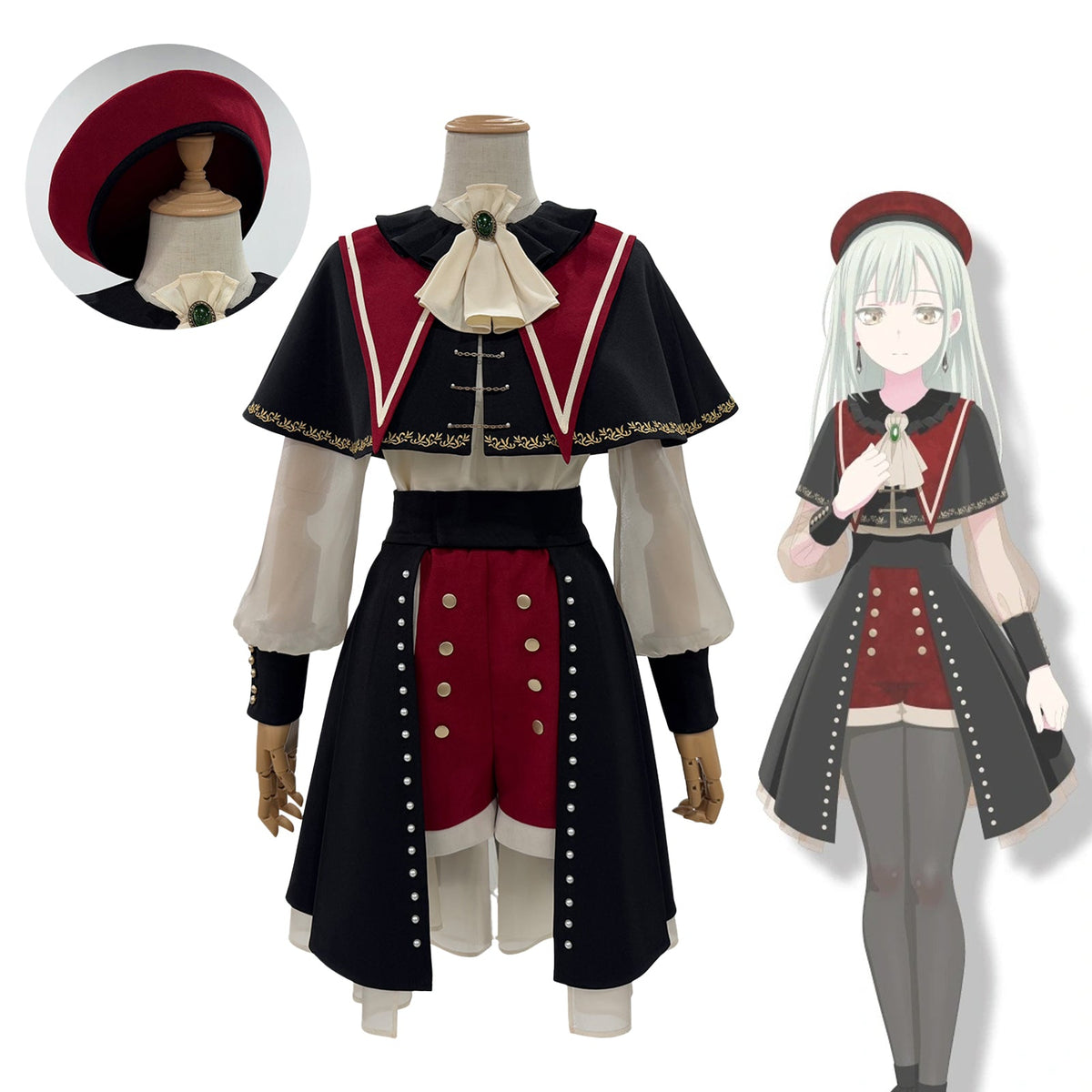 BanGDream Ave Mujica Wakaba Mutsumi Cosplay Costume - High Quality Anime Outfit - Coscosmos