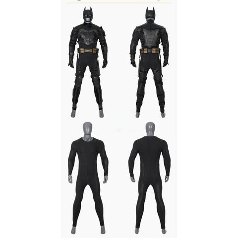 Batman Cosplay Costume Movie - Accurate Suit with Helmet and Cape Set - Coscosmos