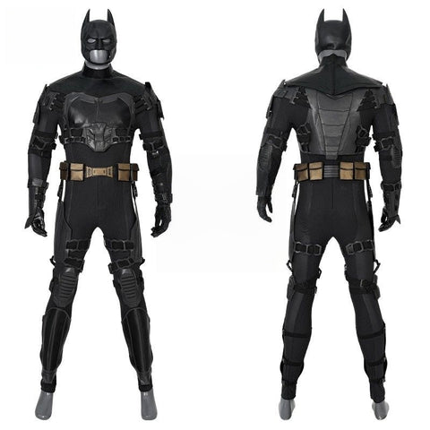 Batman Cosplay Costume Movie - Accurate Suit with Helmet and Cape Set - Coscosmos
