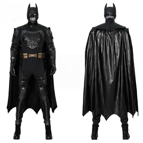 Batman Cosplay Costume Movie - Accurate Suit with Helmet and Cape Set - Coscosmos