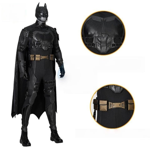 Batman Cosplay Costume Movie - Accurate Suit with Helmet and Cape Set - Coscosmos