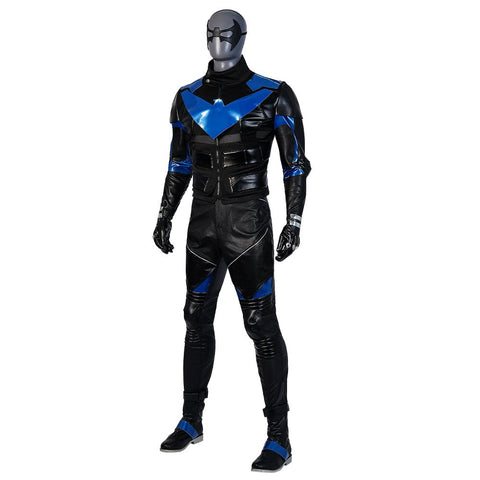 Batman Gotham Knights Film Nightwing Cosplay Costume Outfit for Halloween - Coscosmos