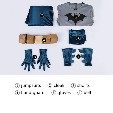 Batman Silent Tight Suit Cosplay Costume - Coscosmos