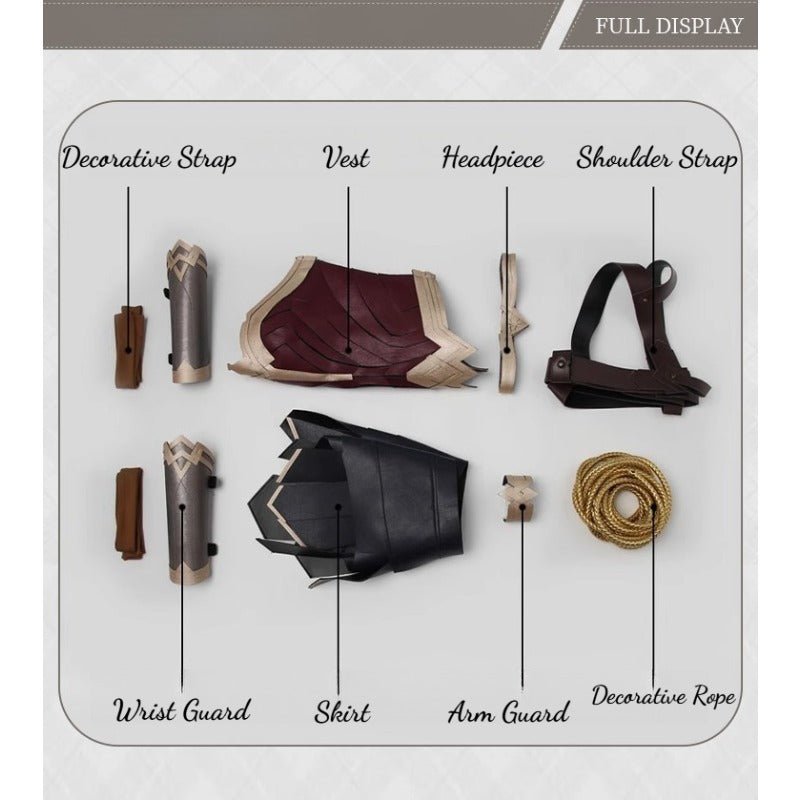 Batman v Superman: Dawn of Justice Wonder Woman Diana Prince Premium Cosplay Costume - Coscosmos