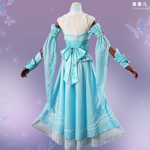 Battle Through The Heavens Xiao Yan Xiao Xun'er Cosplay Ancient Long Robe Costume - Coscosmos