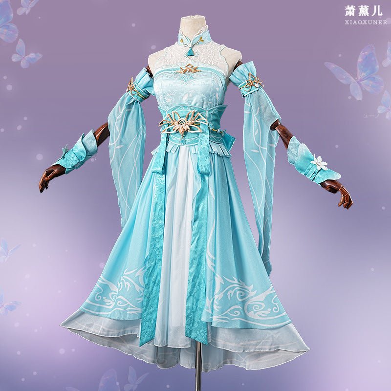 Battle Through The Heavens Xiao Yan Xiao Xun'er Cosplay Ancient Long Robe Costume - Coscosmos