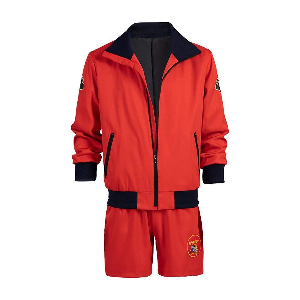 Baywatch Men's Vibrant Red Shorts Set for Summer Beach Adventures - Coscosmos