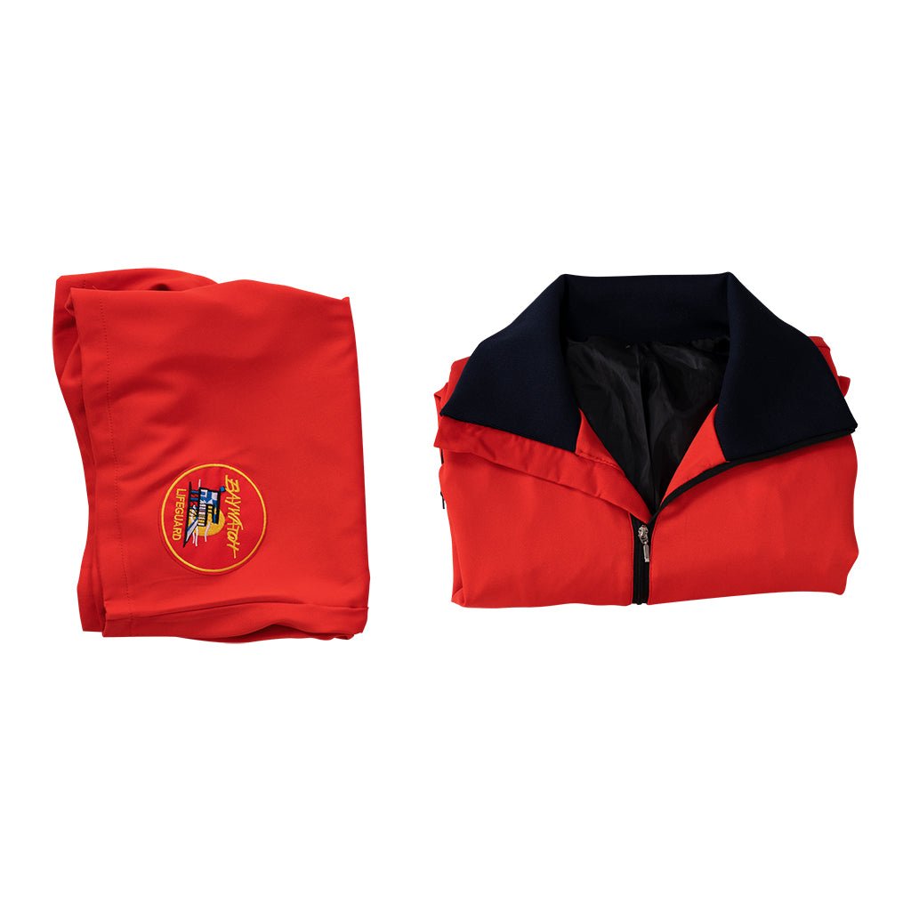 Baywatch Men's Vibrant Red Shorts Set for Summer Beach Adventures - Coscosmos