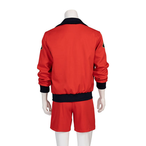 Baywatch Men's Vibrant Red Shorts Set for Summer Beach Adventures - Coscosmos