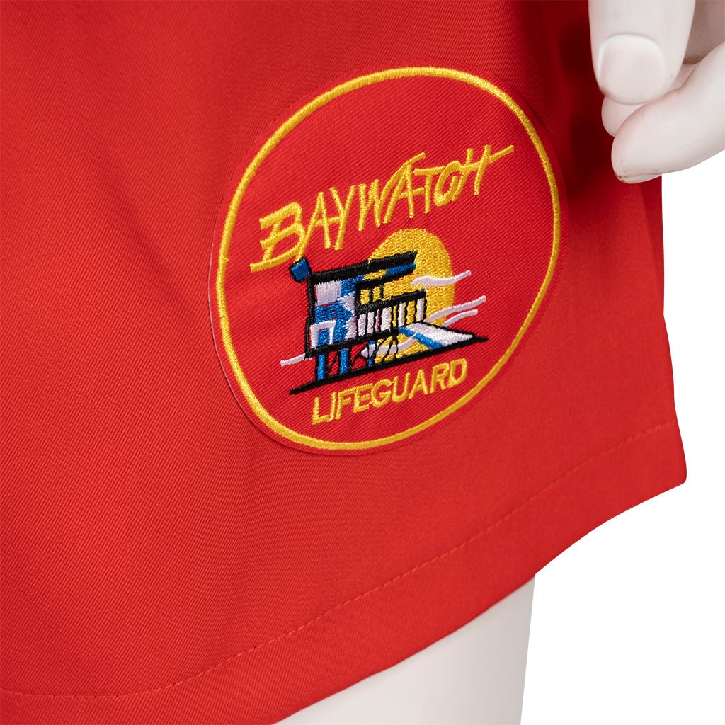 Baywatch Men's Vibrant Red Shorts Set for Summer Beach Adventures - Coscosmos